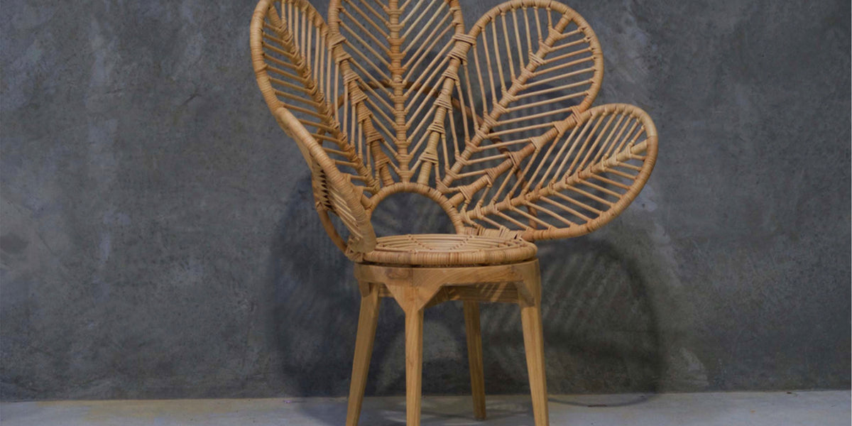 Rattan 2024 petal chair